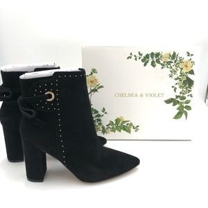 Chelsea & Violet Suede Booties size 8